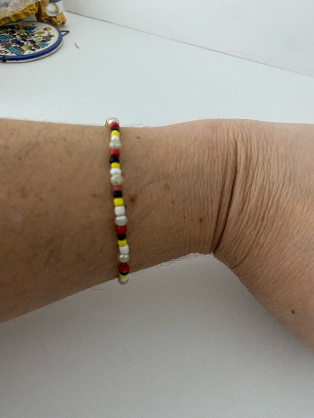 Handmade colorful beaded bracelet